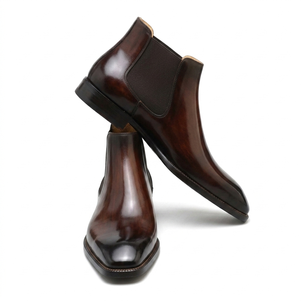 Elegent Leather Derby Shoes For Men