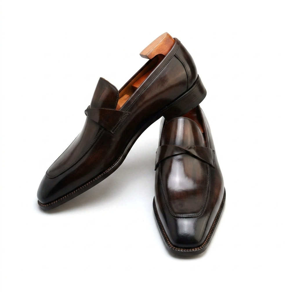 | Leather Sued Loafers For Men