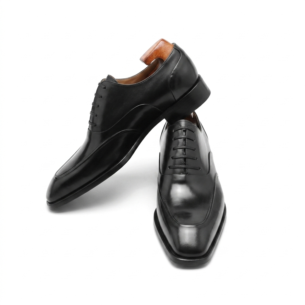 | Handmade Cowhide Derby Shoes For Men