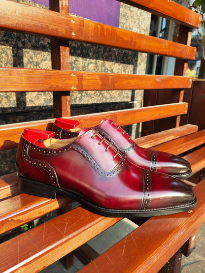 | Professional Elegance Brogue Oxford Dress Shoes