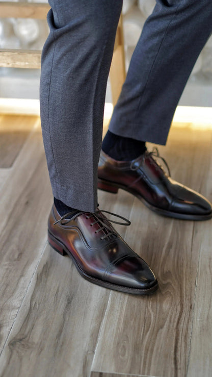 | Custom Marble Wholecut Oxford For Men