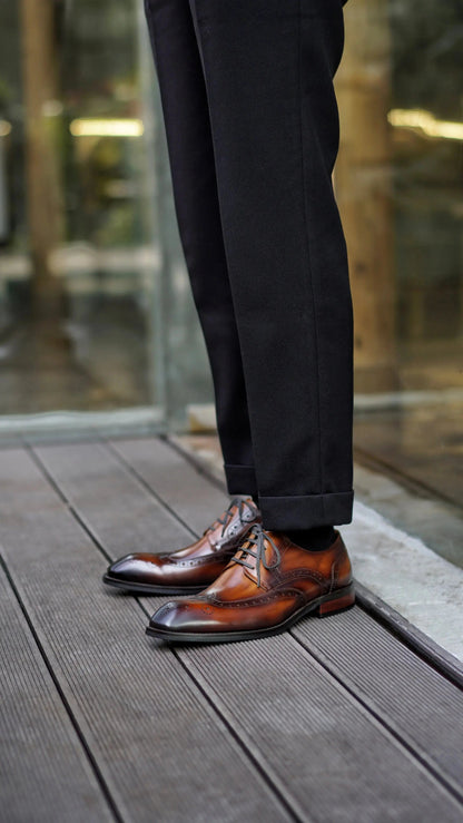 | Cowhide Genuine Leather Business Oxfords