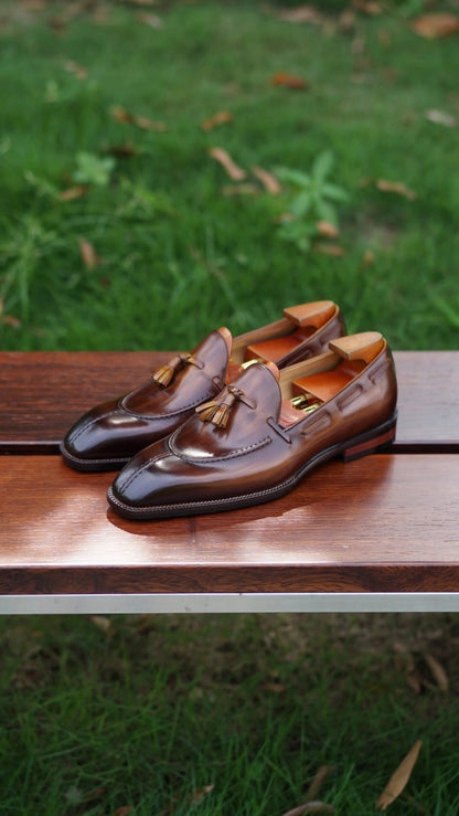 | Leather Tassel Loafers For Men