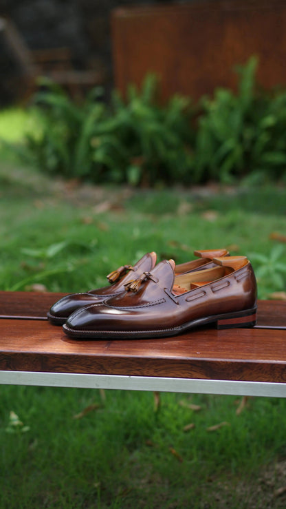 | Leather Tassel Loafers For Men