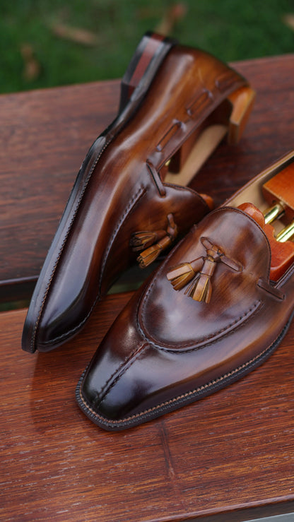 | Leather Tassel Loafers For Men