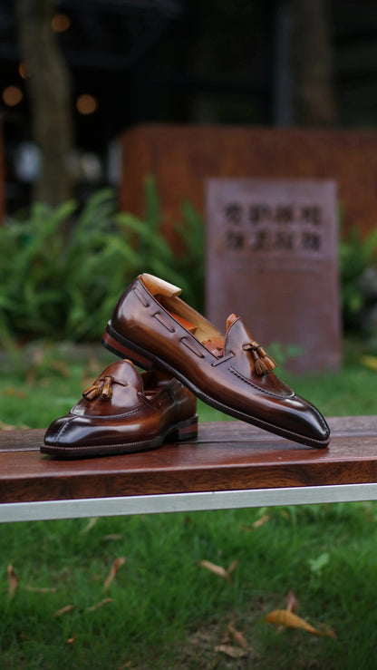 | Leather Tassel Loafers For Men
