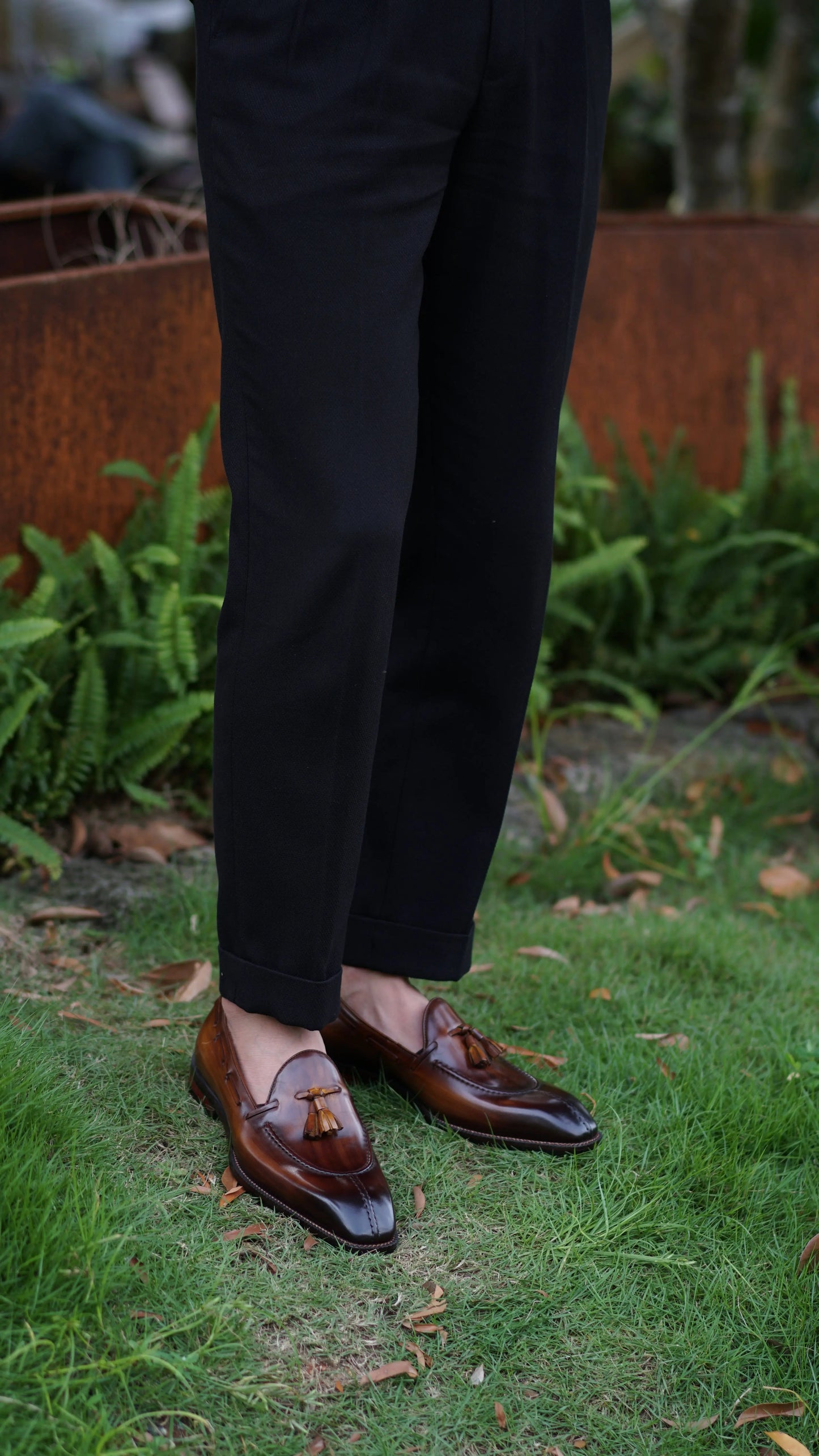 | Leather Tassel Loafers For Men