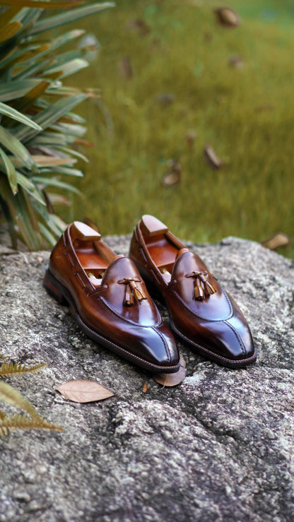 | Leather Tassel Loafers For Men