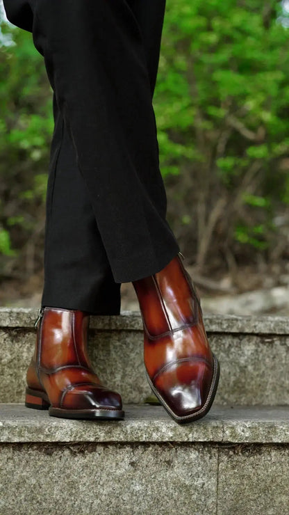 Wingtip Brogue Derby Shoes For Men