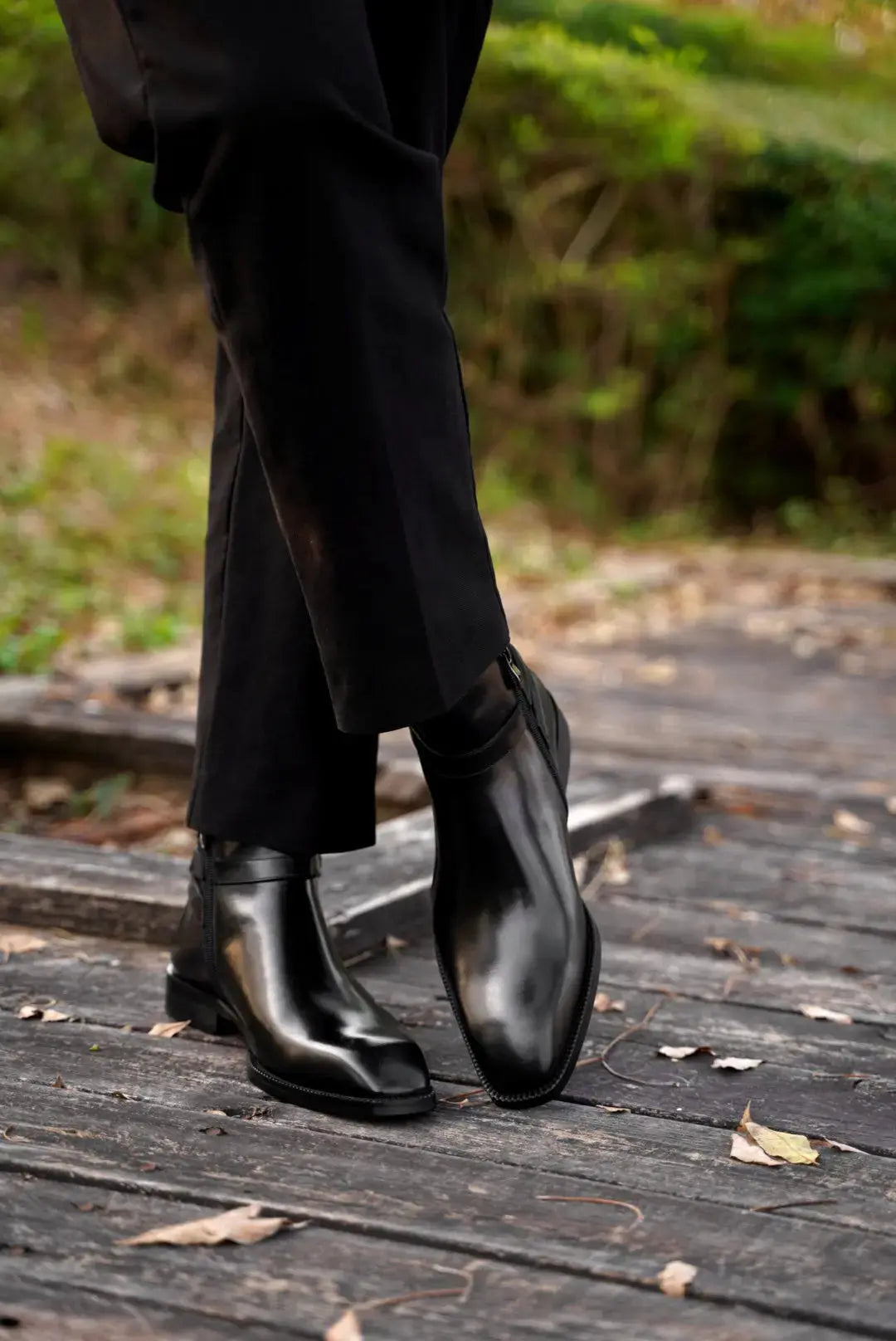 Hand-Painted Cowhide Derby Shoes