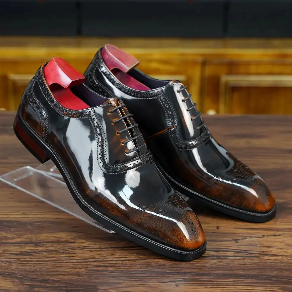 | Oxford Fadded Dress Shoes For Men