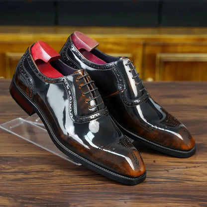 | Oxford Fadded Dress Shoes For Men