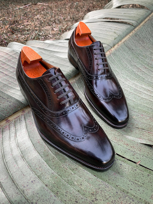 | Premium Leather Cowhide Oxfords For Weddings