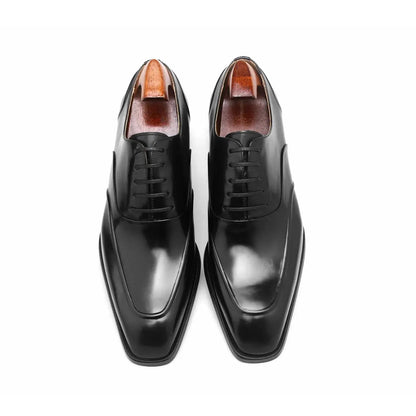 | Handmade Cowhide Derby Shoes For Men