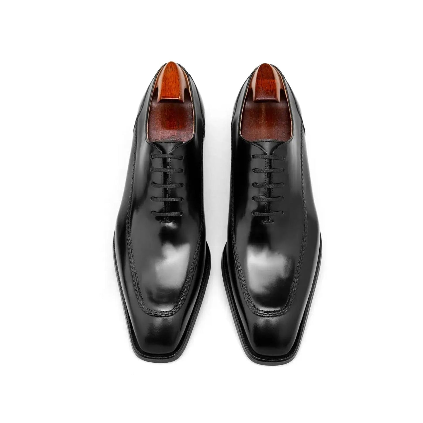 | Elegant Leather Derby Shoes Modern Professional