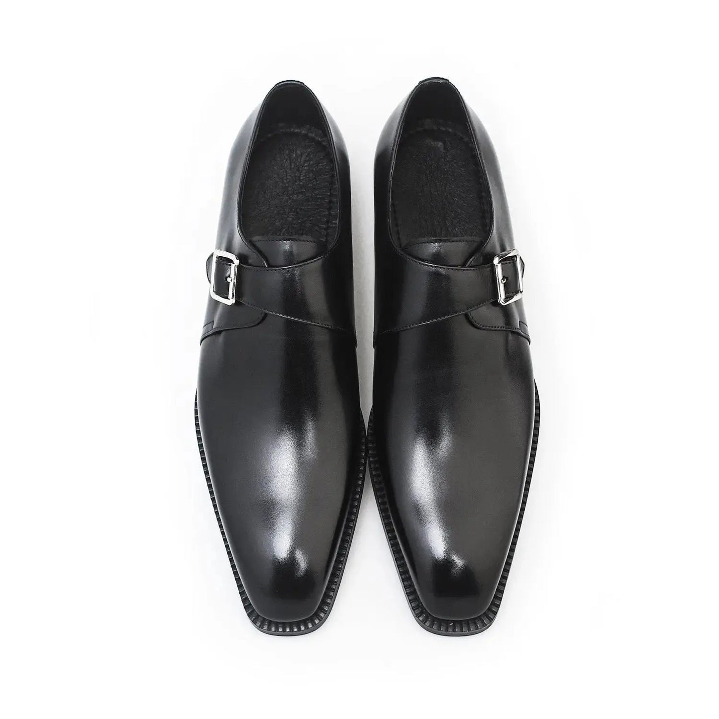 | Leather Smooth Monkstap Shoes For Men