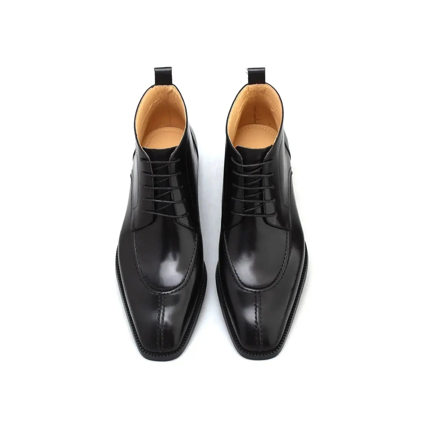 Cowhide Toe Derby Shoes For Men