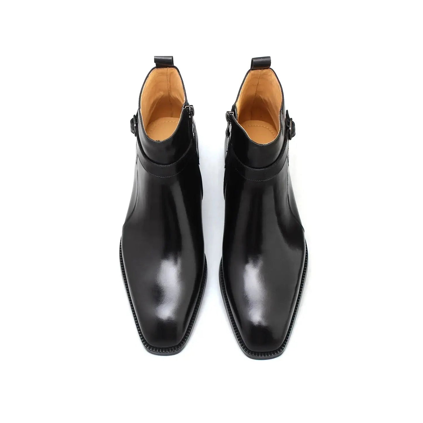 Hand-Painted Cowhide Derby Shoes