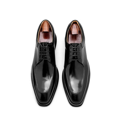 | Camel Brogue Derby Shoes For Men
