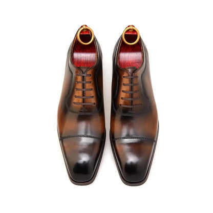 | Split Toe Apron Oxford Dress Shoes