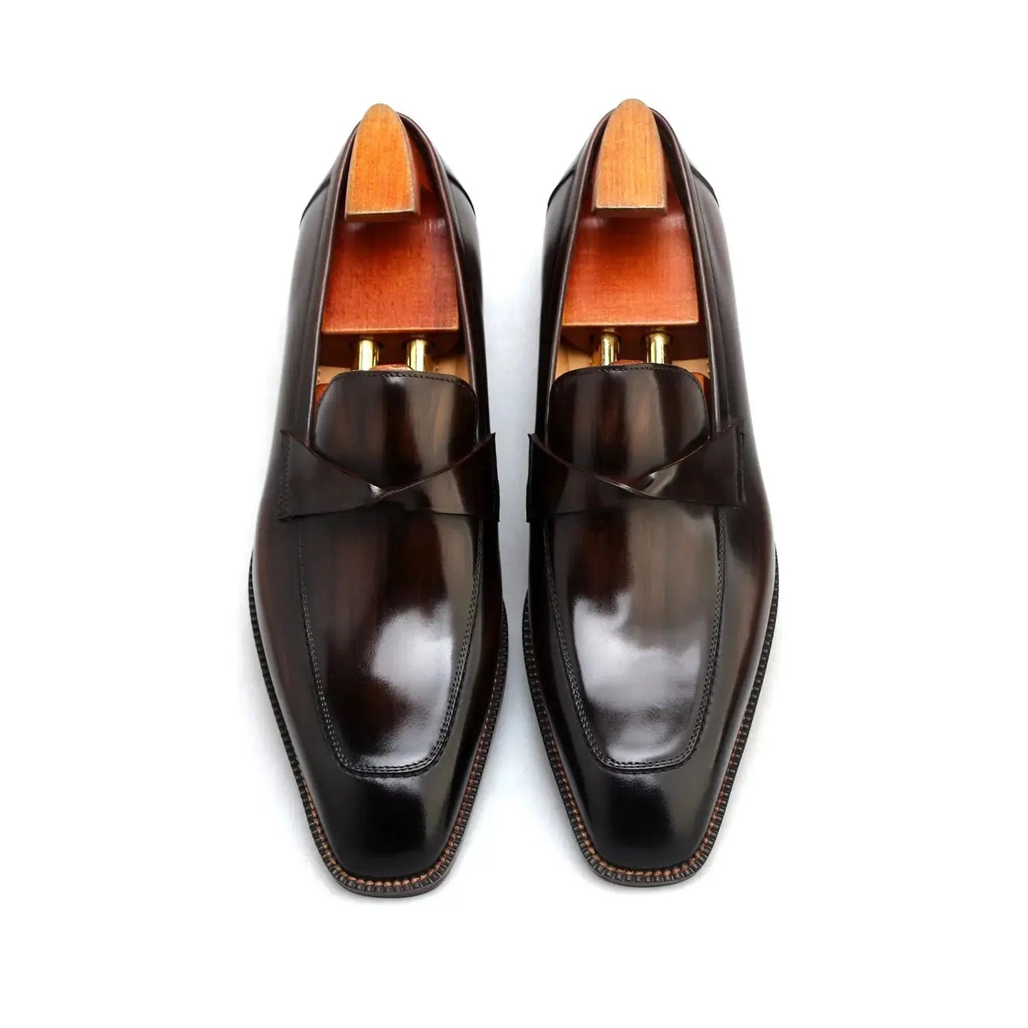 Handcrafted Calfskin Leather Penny Loafers