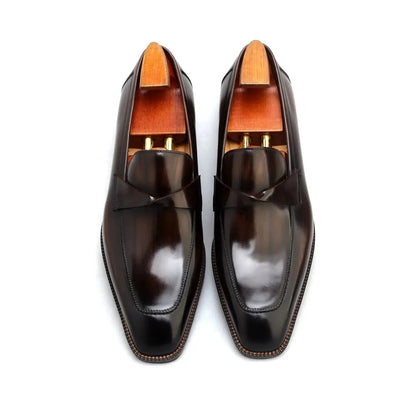 Handcrafted Calfskin Leather Penny Loafers