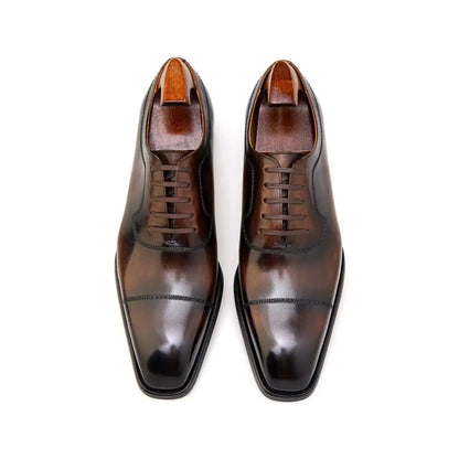 | Split Toe Apron Oxford Dress Shoes