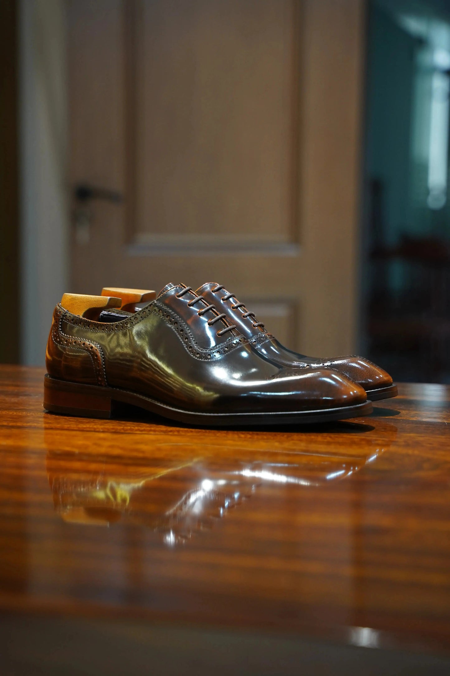| Oxford Fadded Dress Shoes For Men