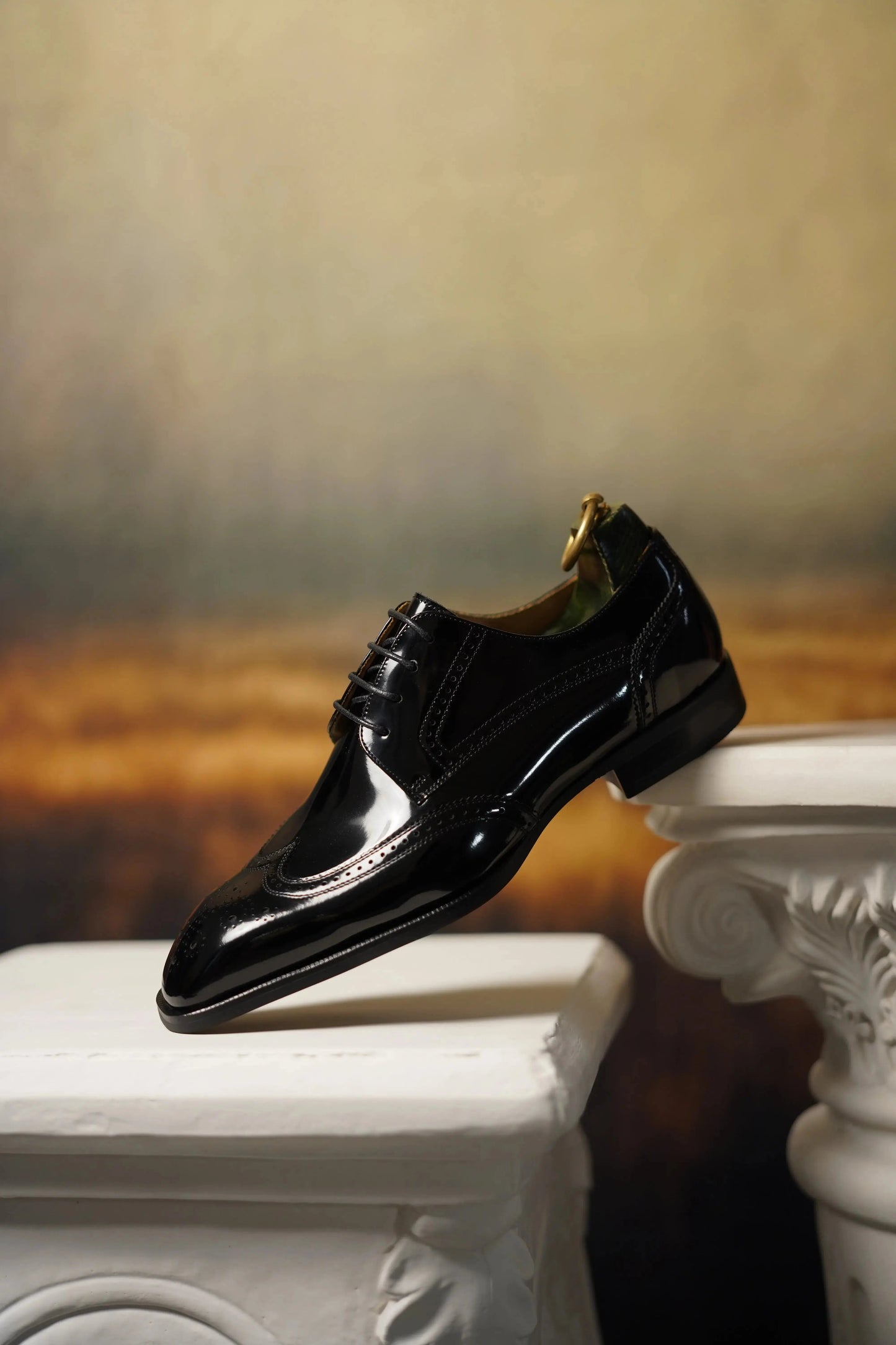 | Cowhide Leather Balmoral Genuine Oxford Shoes