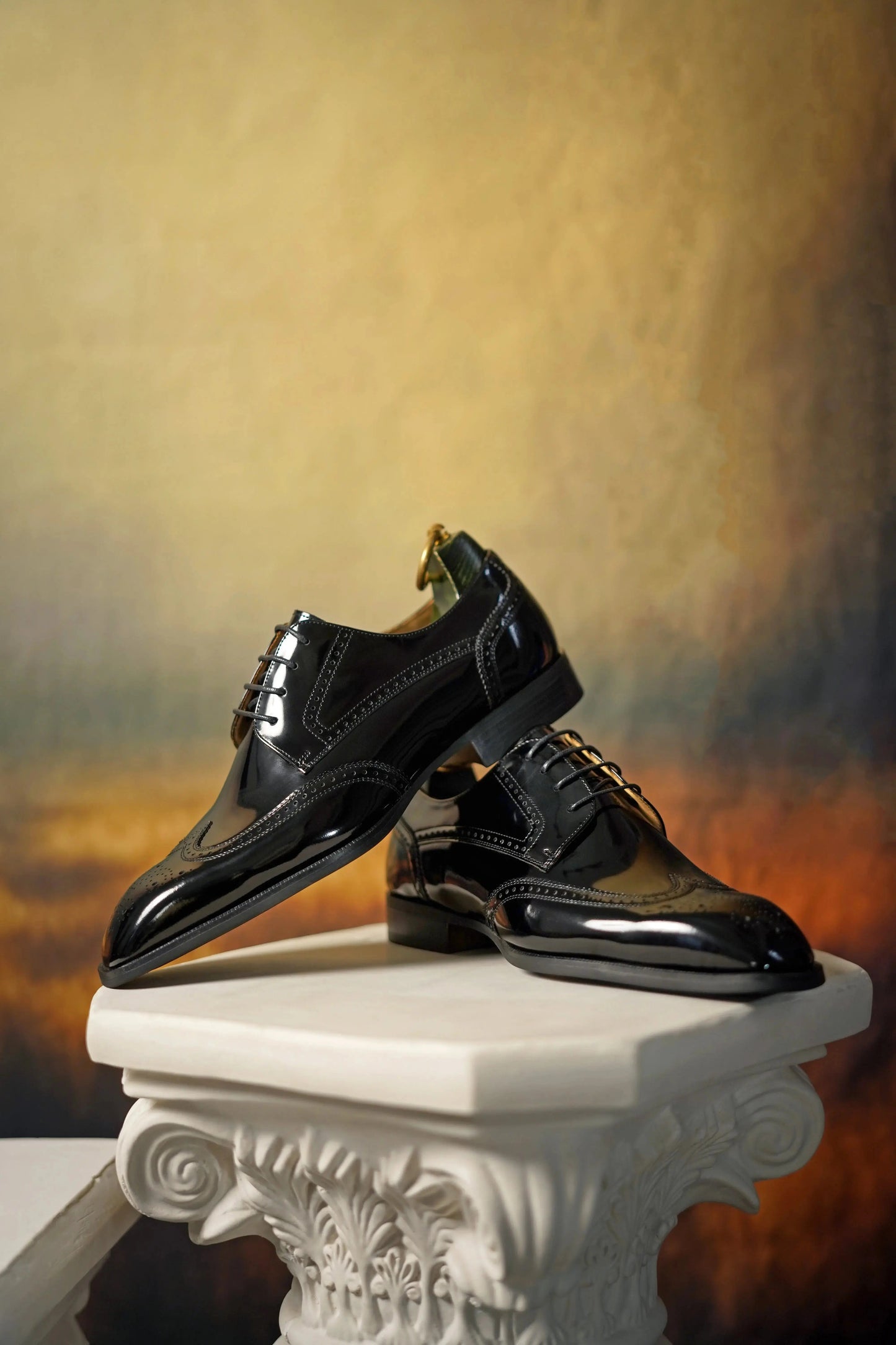 | Cowhide Leather Balmoral Genuine Oxford Shoes