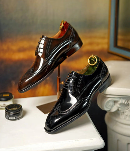 | Cowhide Leather Balmoral Genuine Oxford Shoes