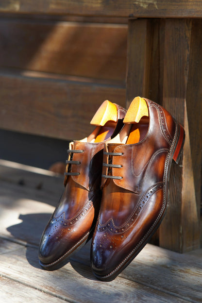 | Premium Cowhide Genuine Leather Oxfords