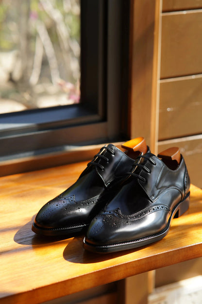 | Premium Cowhide Genuine Leather Oxfords