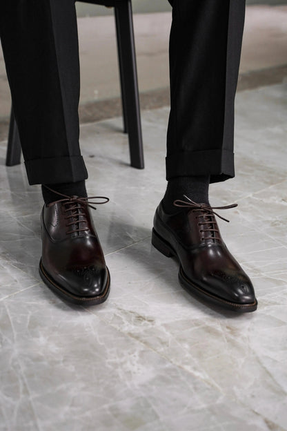 | Leather Shaffet Dress Shoes For Men
