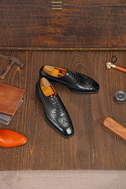| Cowhide Leather Oxford Killer Shoes