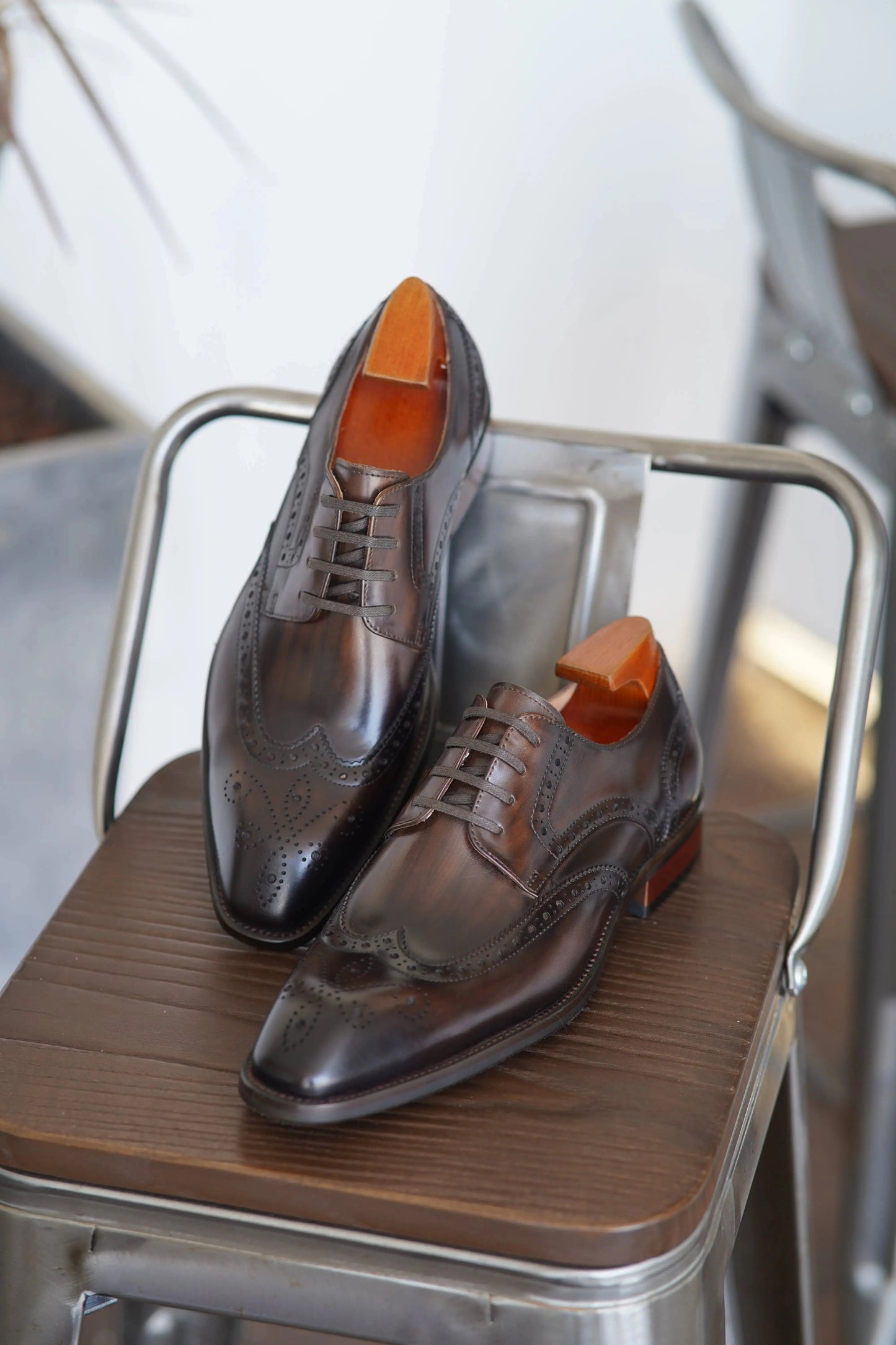 | Cowhide Genuine Leather Business Oxfords