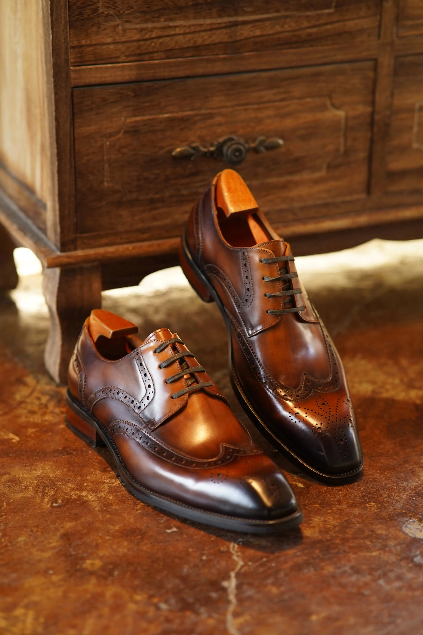 | Cowhide Genuine Leather Business Oxfords