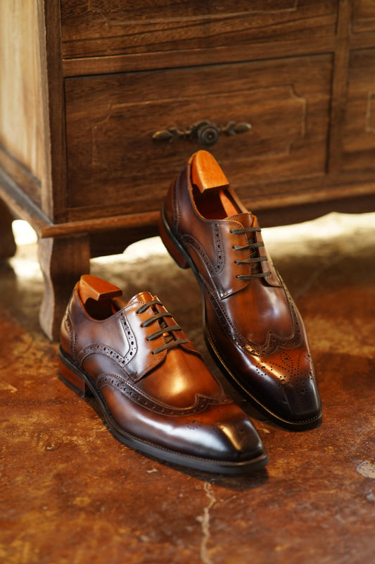 | Cowhide Genuine Leather Business Oxfords