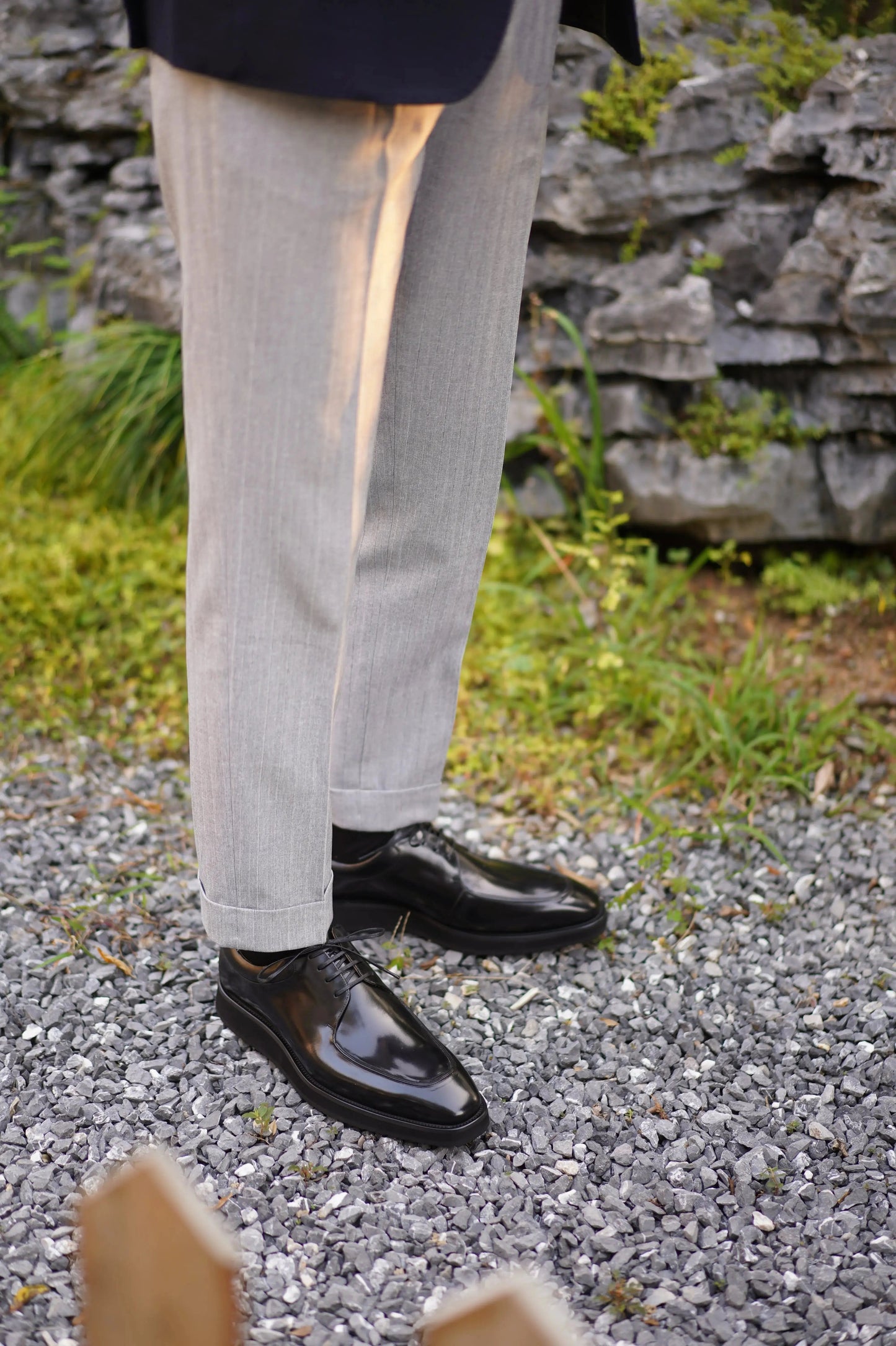 | Camel Brogue Derby Shoes For Men