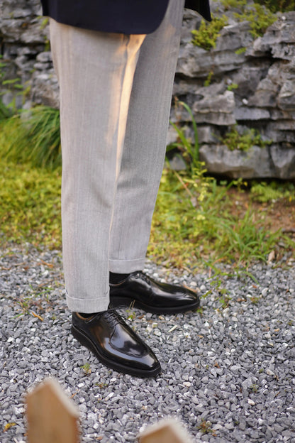 | Camel Brogue Derby Shoes For Men