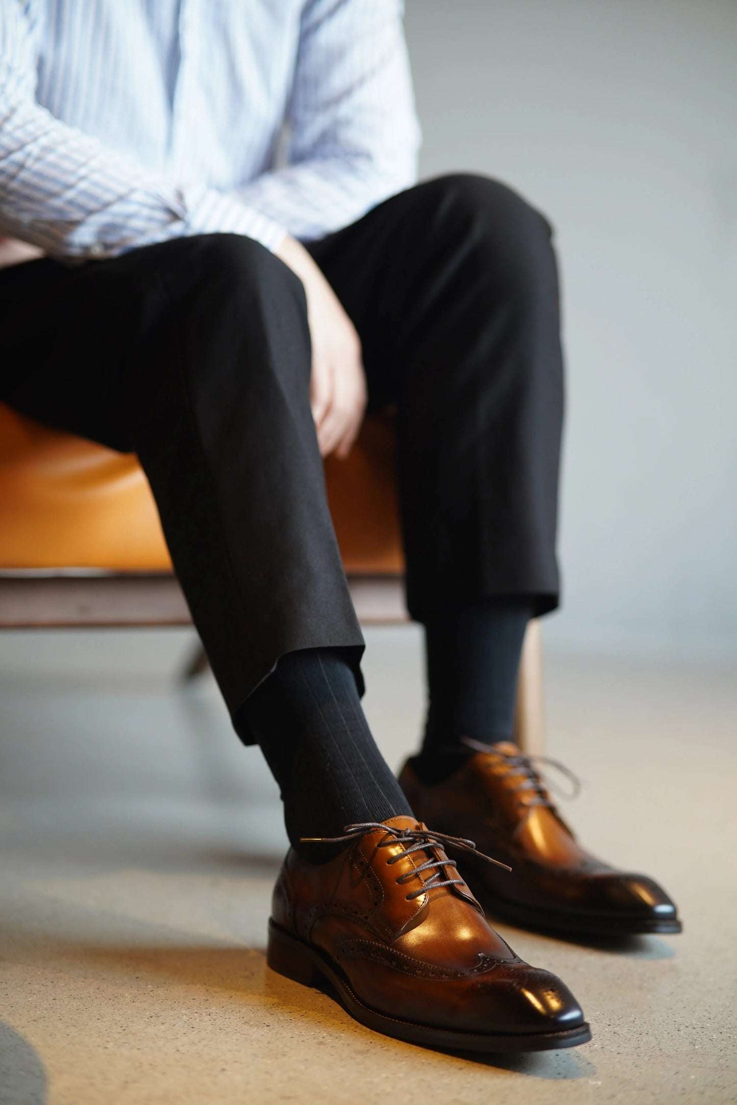 | Cowhide Genuine Leather Business Oxfords