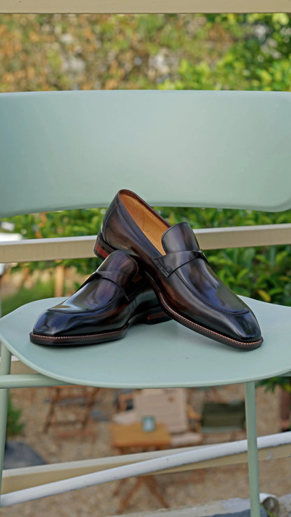 Handcrafted Calfskin Leather Penny Loafers