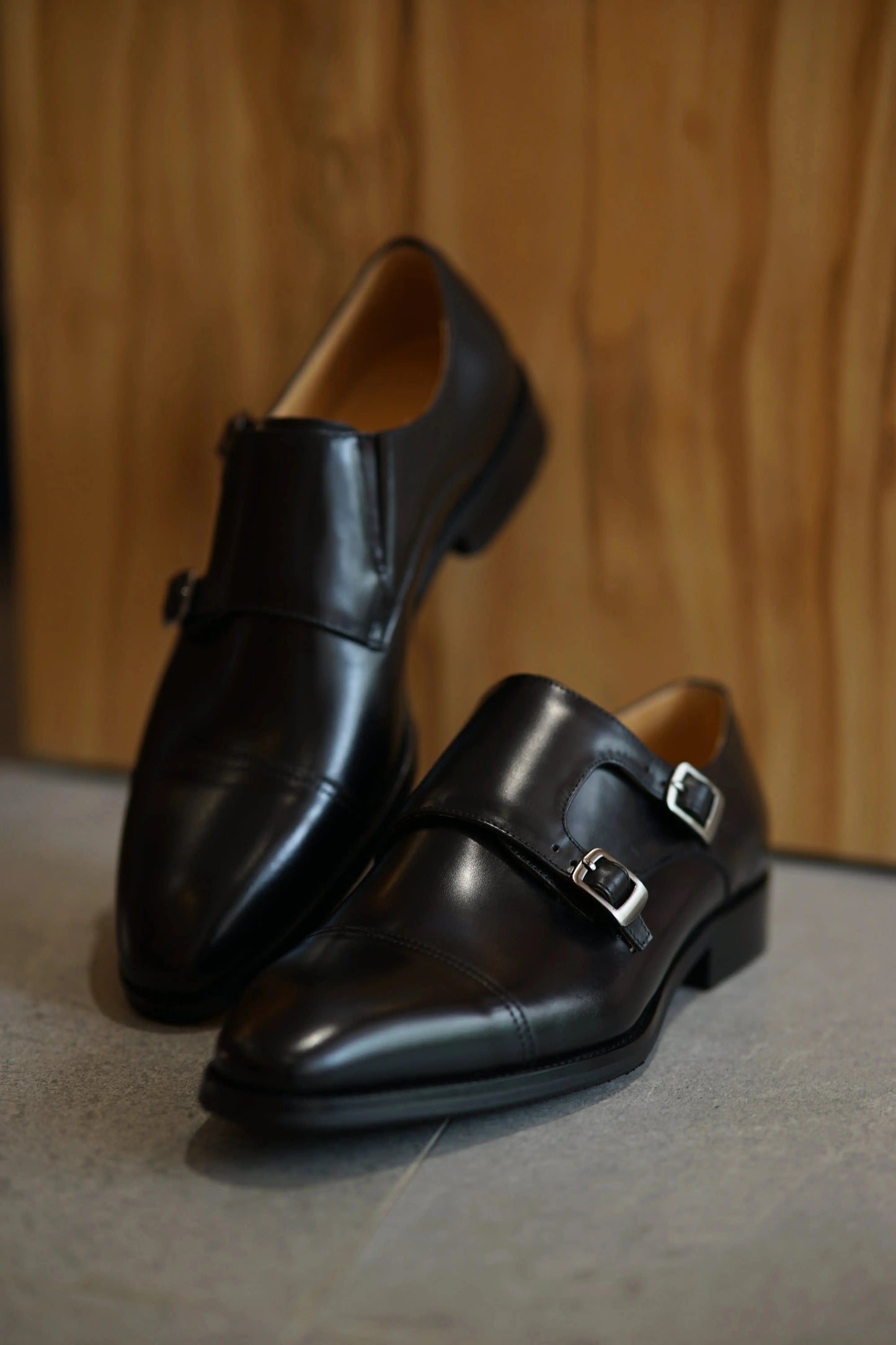 | Handcrafted Brown Calfskin Single Monk Strap