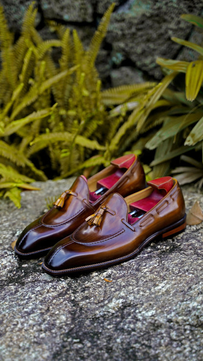 | Leather Tassel Loafers For Men