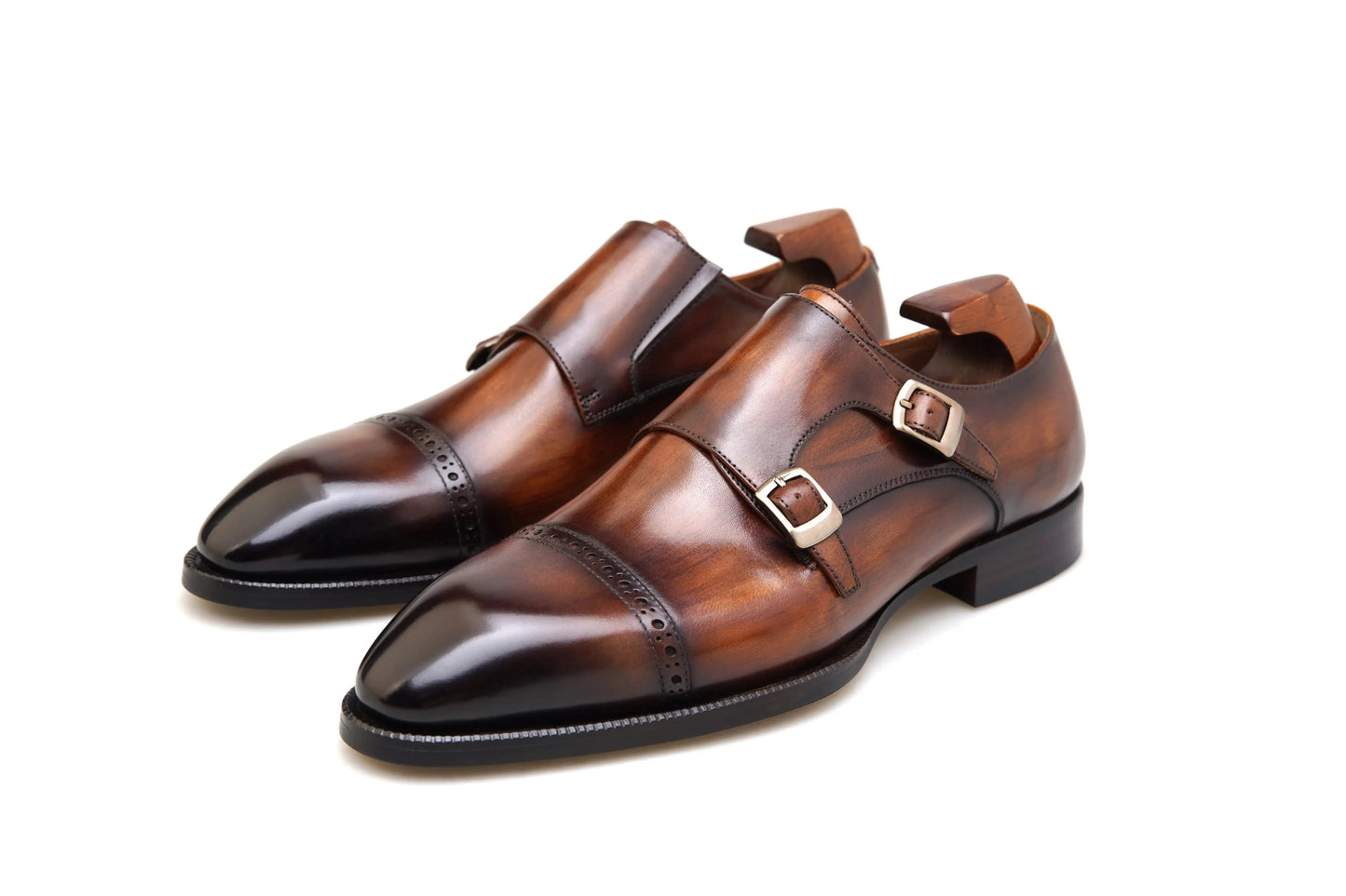 | Handcrafted Monk Strap Dress Shoes