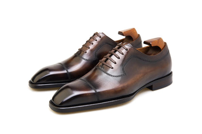 | Split Toe Apron Oxford Dress Shoes