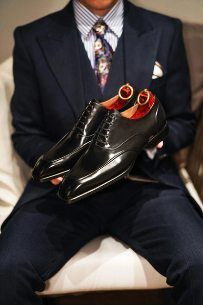 | Handmade Cowhide Derby Shoes For Men
