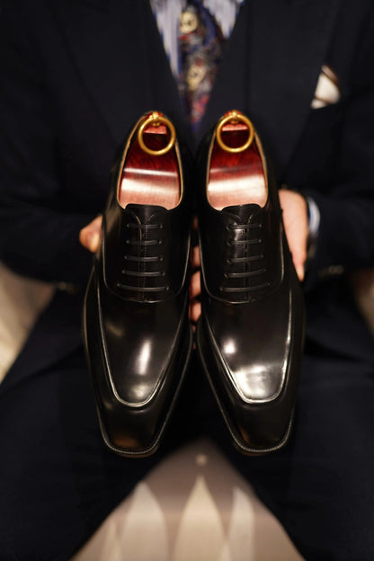 | Handmade Cowhide Derby Shoes For Men