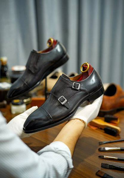 | Handcrafted Monk Strap Dress Shoes