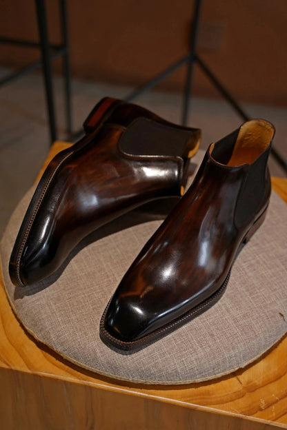 Elegent Leather Derby Shoes For Men